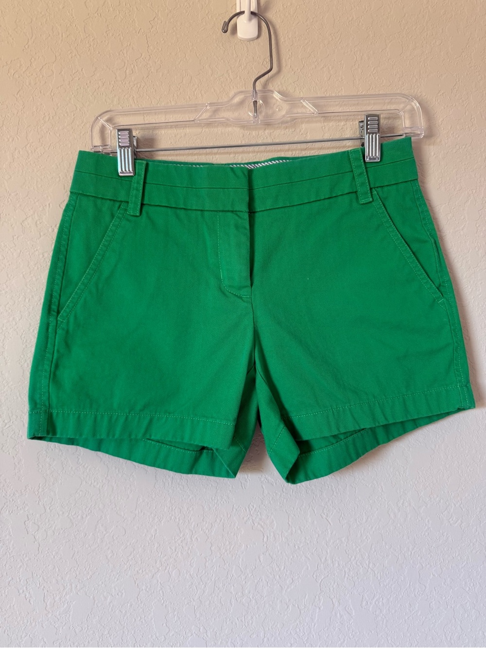 J. Crew Bright Green Stretch Cotton Shorts